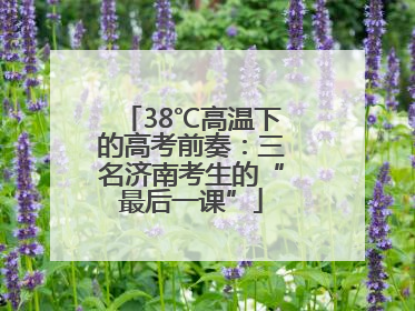 38℃高温下的高考前奏：三名济南考生的“最后一课”