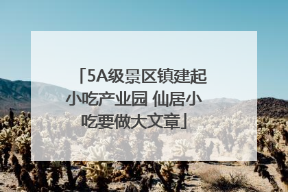 5A级景区镇建起小吃产业园 仙居小吃要做大文章