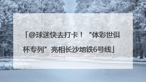 @球迷快去打卡！“体彩世俱杯专列”亮相长沙地铁6号线